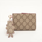 Gucci Yuko Higuchi Collaboration Double Bicolor Small Wallet Leather GG Supreme — view 2