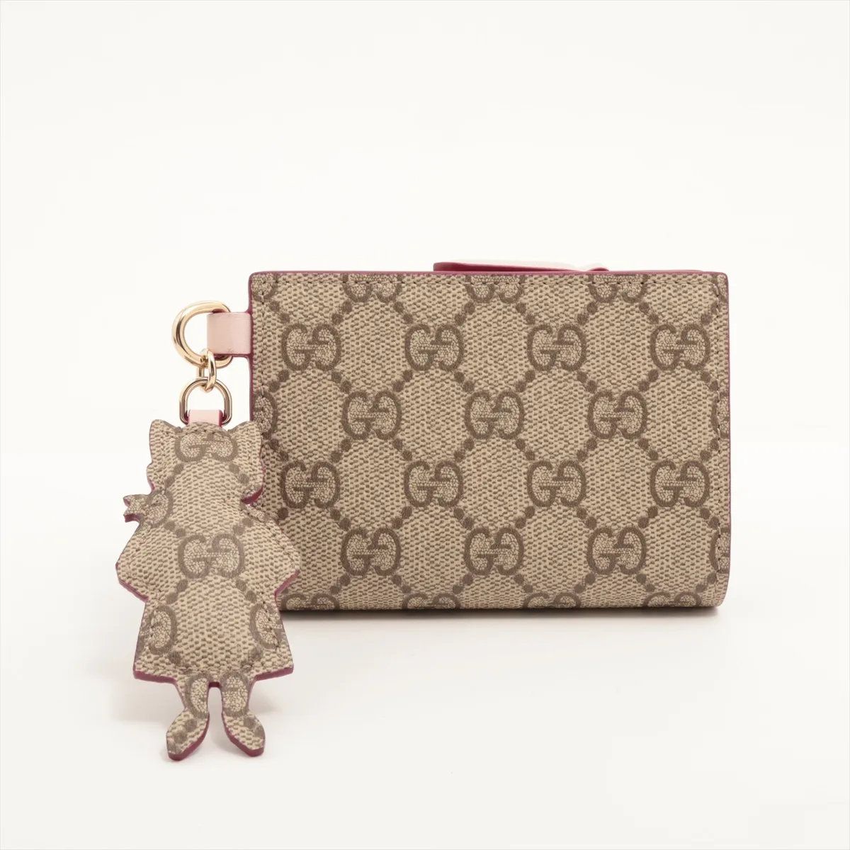 Gucci Yuko Higuchi Collaboration Double Bicolor Small Wallet Leather GG Supreme — view 2