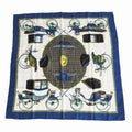 Hermes Scarf Carre 90 les Voitures a Transformation Foldable Covered Wagon Silk