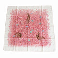 Hermes Scarf Silk Carre 90 Lapins Dans Un Champ de Wheat Field and Rabbit Pink
