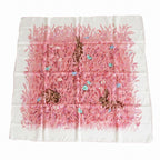 Hermes Scarf Silk Carre 90 Lapins Dans Un Champ de Wheat Field and Rabbit Pink