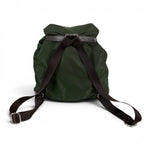 Prada Triangle Logo Backpack Tessuto Nylon Khaki Green — view 2