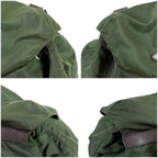 Prada Triangle Logo Backpack Tessuto Nylon Khaki Green — view 4