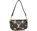 Louis Vuitton Bicolor Monogram Empreinte Black Cream Multi Pochette Shoulder