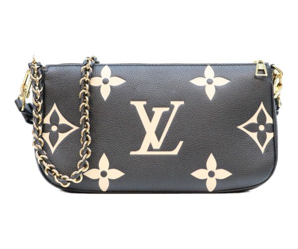 Louis Vuitton Bicolor Monogram Empreinte Black Cream Multi Pochette Shoulder — view 3