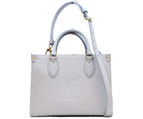 Louis Vuitton Monogram Empreinte Blue On The Go PM Tote