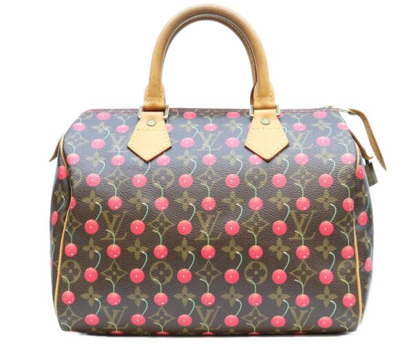 Louis Vuitton Monogram Cherry Speedy 25 Handbag