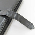 Hermes Bearn Souffle Veau Epsom Black Silver Wallet — view 9