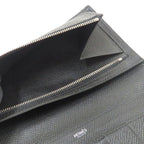 Hermes Bearn Souffle Veau Epsom Black Silver Wallet — view 7