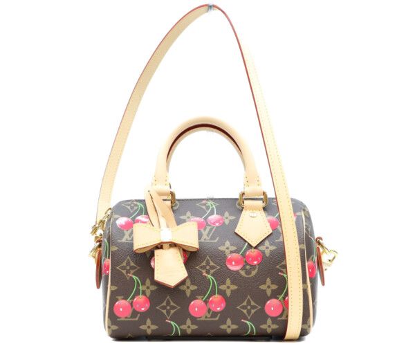 Louis Vuitton Takashi Murakami Monogram Cherry Speedy Bandouliere 20 Handbag