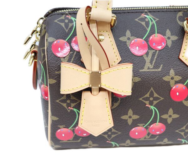 Louis Vuitton Takashi Murakami Monogram Cherry Speedy Bandouliere 20 Handbag — view 8