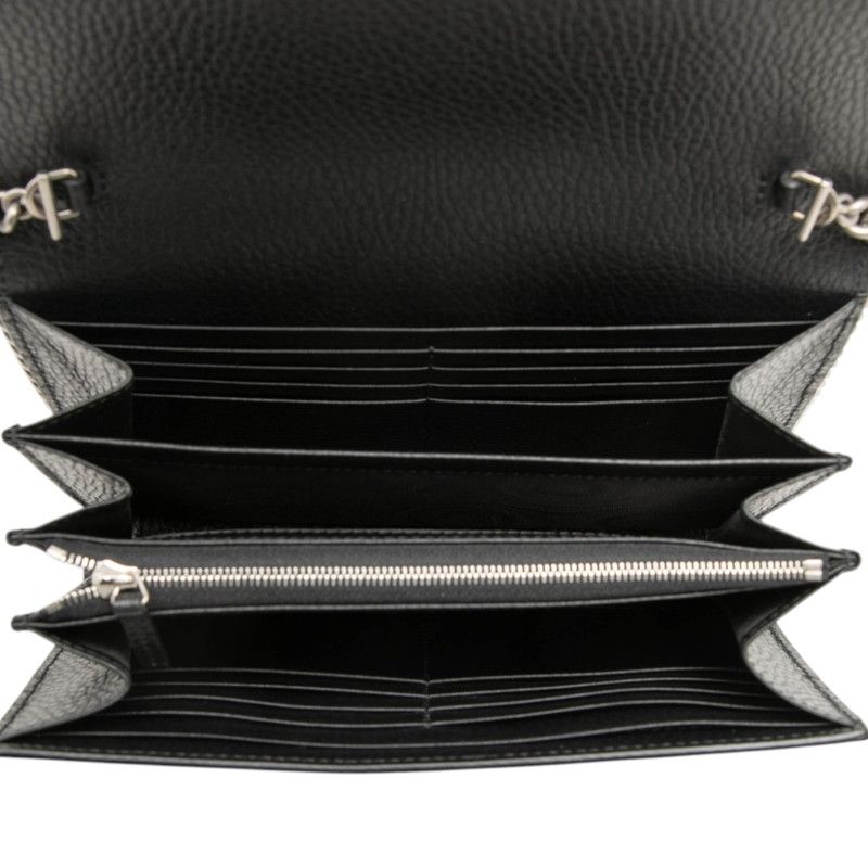 Gucci Dionysus Crossbody Chain Wallet Shoulder Bag Black Leather — view 4