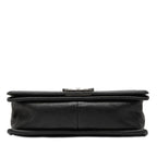 Chanel CC Logo Studs Boy Chain Shoulder Bag Black Calf — view 3