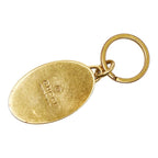 Gucci GG Marmont Key Ring Key Holder Charm Gold Black Metal — view 2