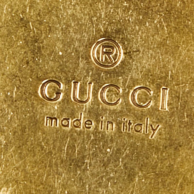 Gucci GG Marmont Key Ring Key Holder Charm Gold Black Metal — view 3