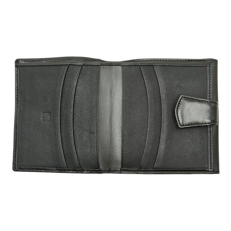 Loewe Anagram Bifold Wallet Black Leather — view 6