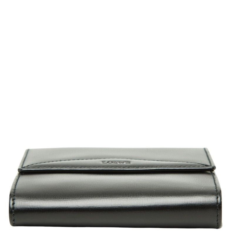 Loewe Anagram Bifold Wallet Black Leather — view 3