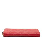 Louis Vuitton Monogram Empreinte Zippy Wallet Zip Around Scarlet Red Leather — view 3