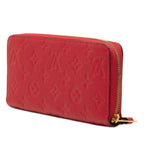 Louis Vuitton Monogram Empreinte Zippy Wallet Zip Around Scarlet Red Leather — view 2