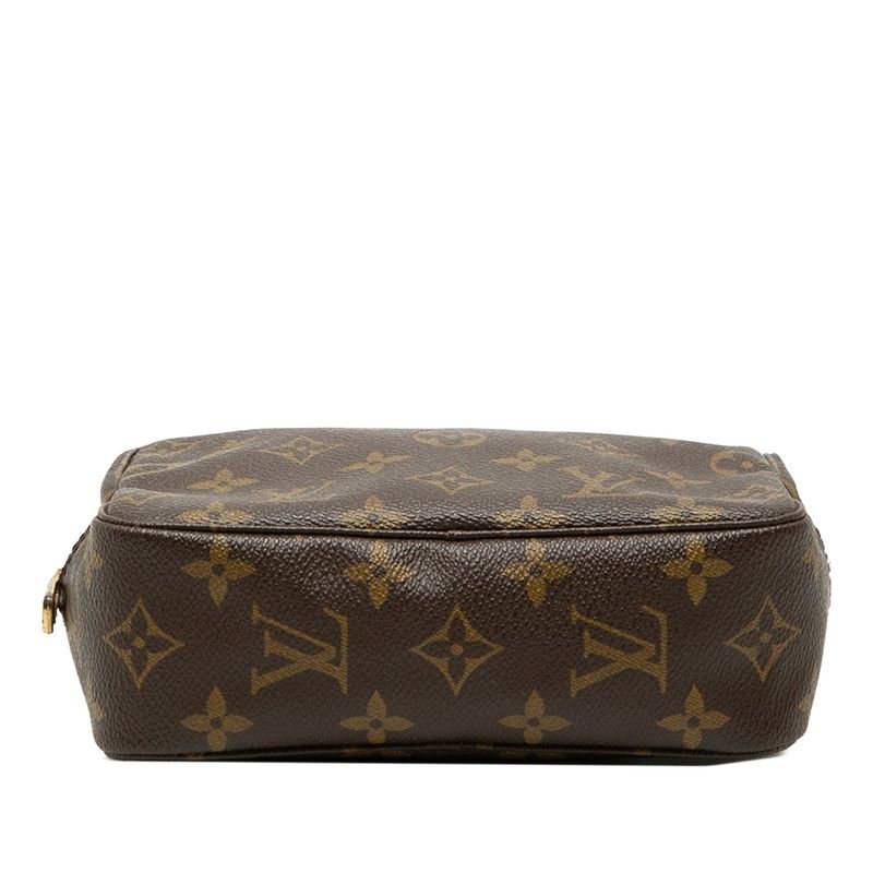 Louis Vuitton Monogram Trousse Toilette 18 Pouch Brown Leather — view 3