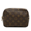 Louis Vuitton Monogram Trousse Toilette 18 Pouch Brown Leather