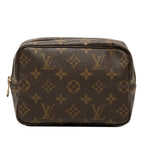 Louis Vuitton Monogram Trousse Toilette 18 Pouch Brown Leather