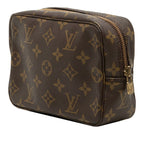 Louis Vuitton Monogram Trousse Toilette 18 Pouch Brown Leather — view 2