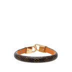 Louis Vuitton Monogram Bracelet Vivienne 17 Brown Leather — view 3