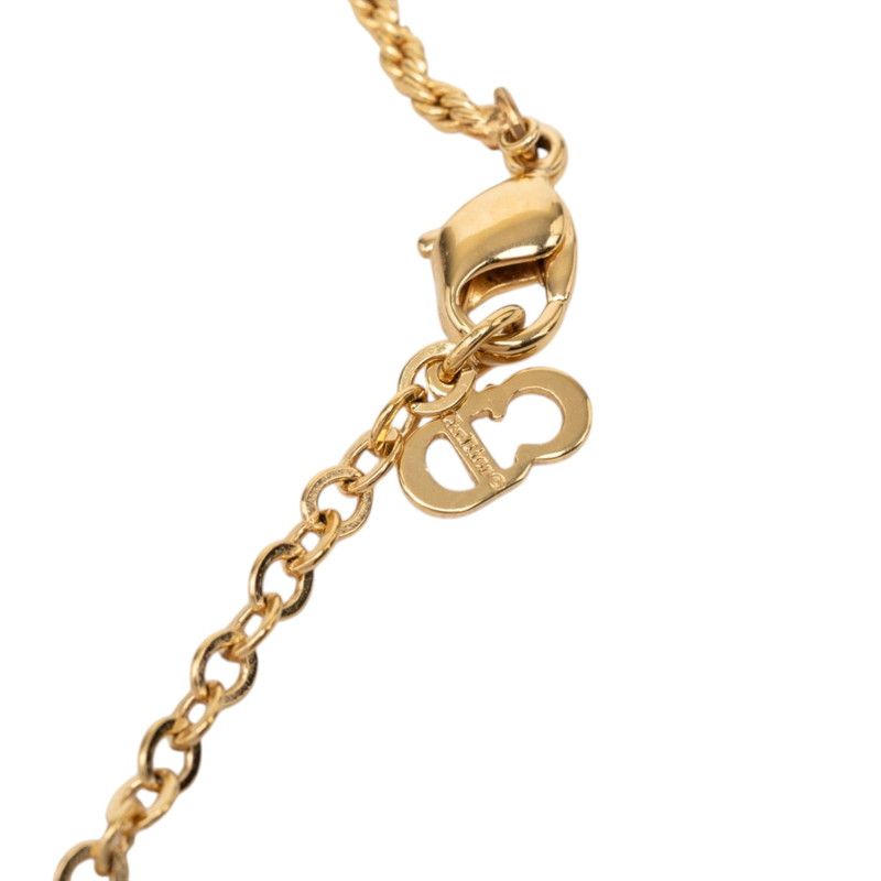 Dior Vintage Logo Pendant Gold Plated — view 5