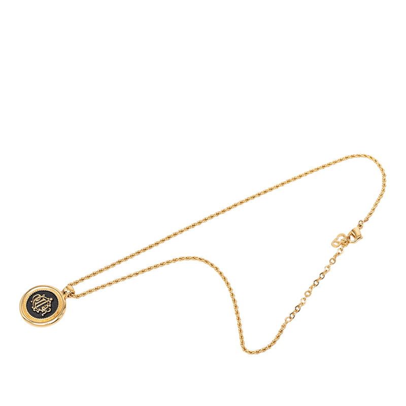 Dior Vintage Logo Pendant Gold Plated — view 3