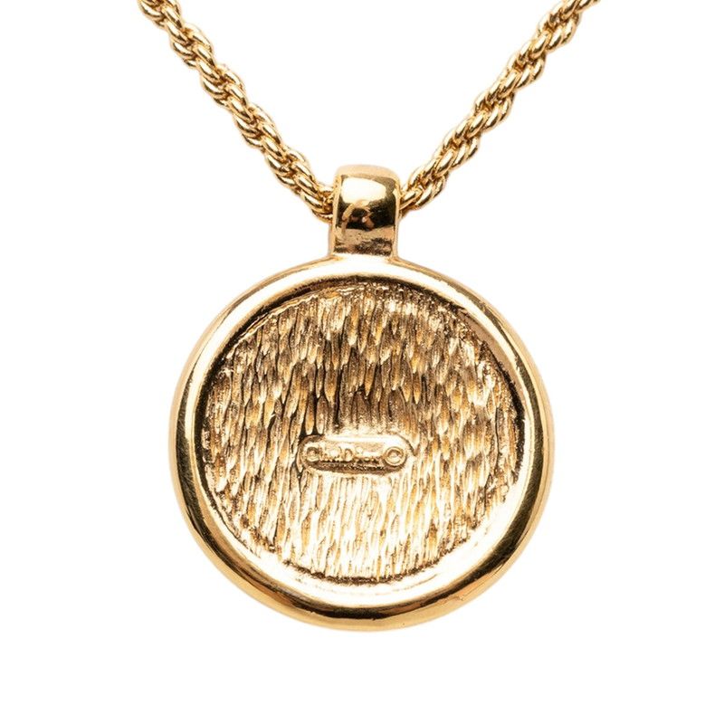 Dior Vintage Logo Pendant Gold Plated — view 2