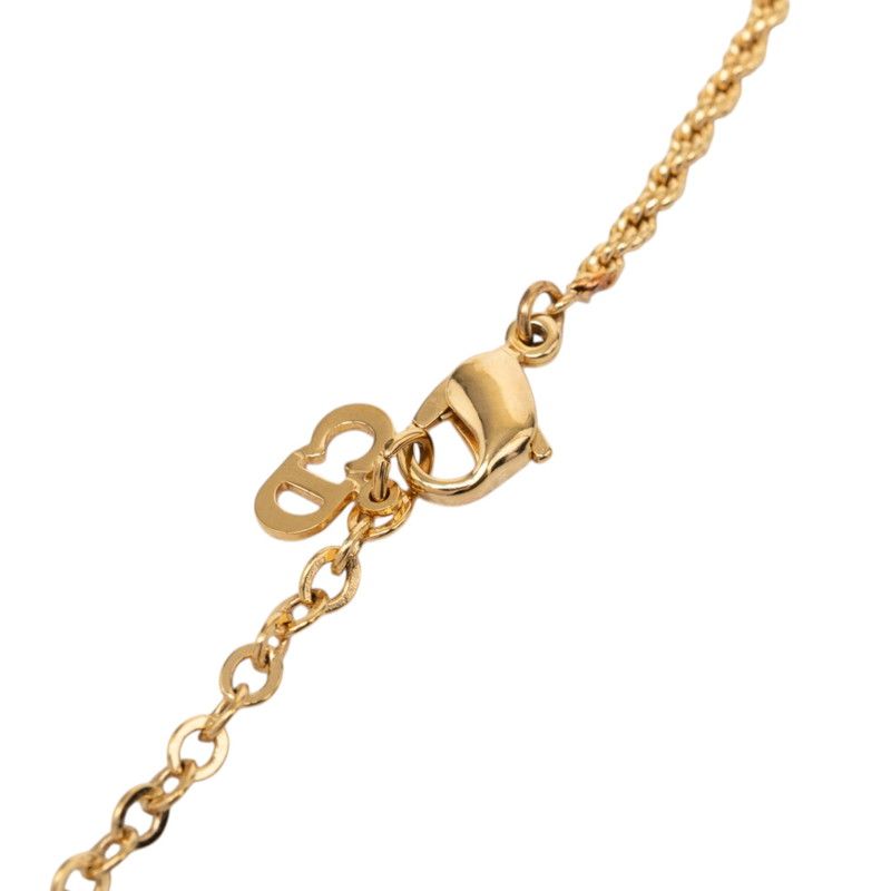 Dior Vintage Logo Pendant Gold Plated — view 4