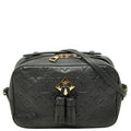 Louis Vuitton Monogram Empreinte Saintonge Crossbody Fringe Shoulder Bag Black