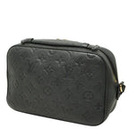 Louis Vuitton Monogram Empreinte Saintonge Crossbody Fringe Shoulder Bag Black — view 2