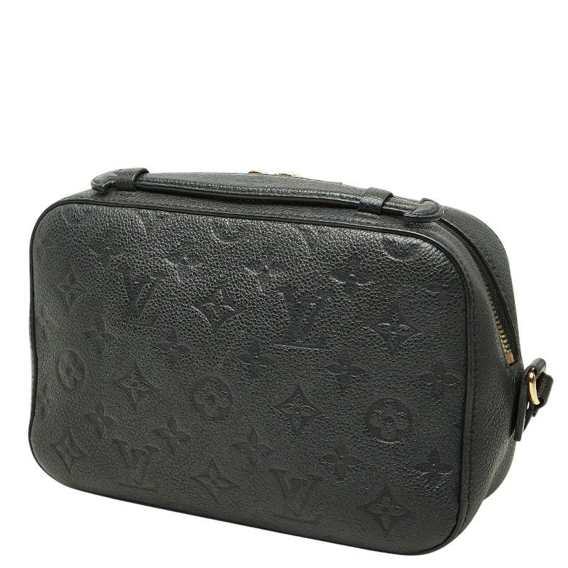 Louis Vuitton Monogram Empreinte Saintonge Crossbody Fringe Shoulder Bag Black — view 2