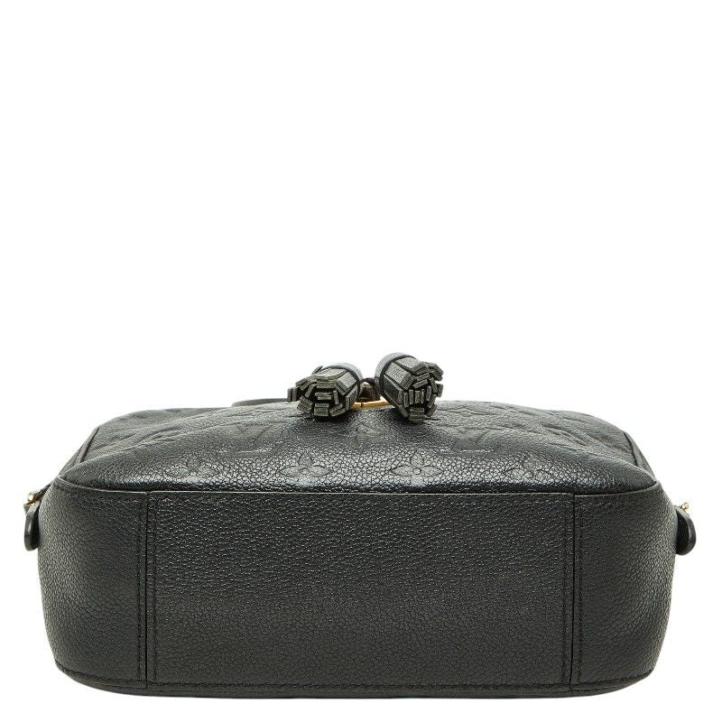 Louis Vuitton Monogram Empreinte Saintonge Crossbody Fringe Shoulder Bag Black — view 3