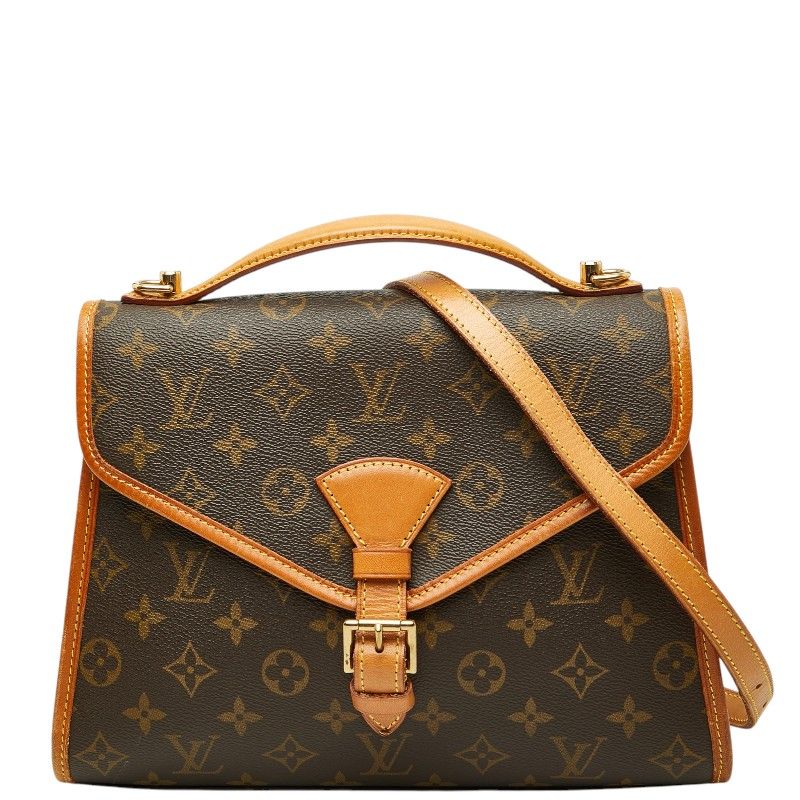 Louis Vuitton Monogram Bel Air 2-Way Shoulder Bag Brown Leather