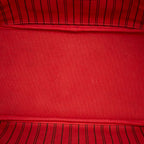 Louis Vuitton Monogram Neverfull MM Tote Shoulder Bag Brown Cerise Red Leather — view 8