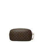 Louis Vuitton Monogram Neverfull MM Tote Shoulder Bag Brown Cerise Red Leather — view 3