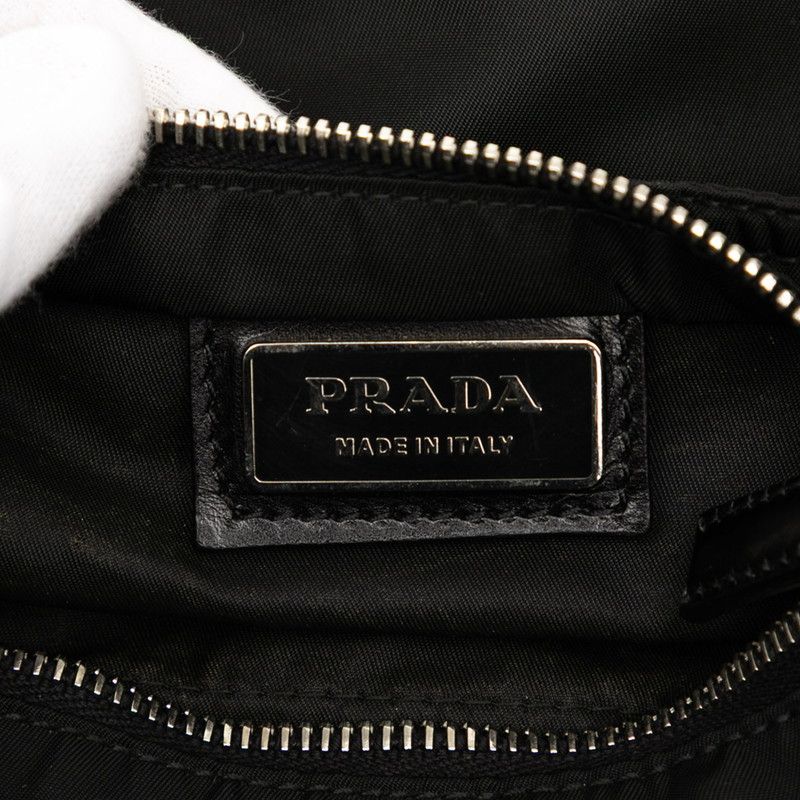 Prada Shoulder Bag Black Nylon — view 5