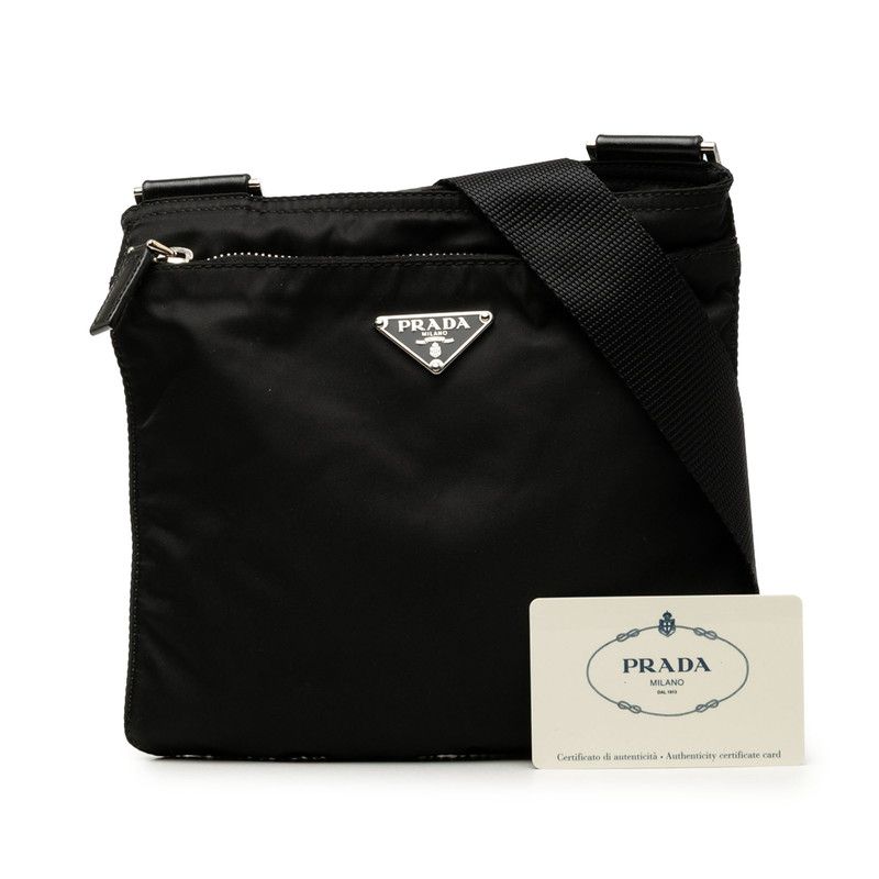 Prada Shoulder Bag Black Nylon — view 6
