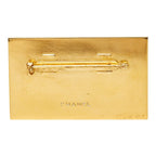 Chanel Logo Plate Brooch Gold Plated — view 2