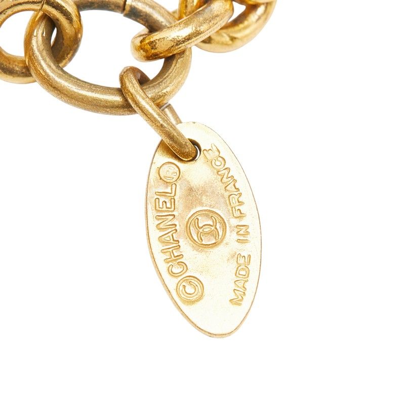 Chanel CC Logo Long Chain Pendant Gold Plated Faux Pearl — view 6