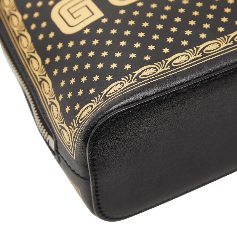 Gucci Sega Guccy Crossbody Shoulder Bag Black Leather — view 5