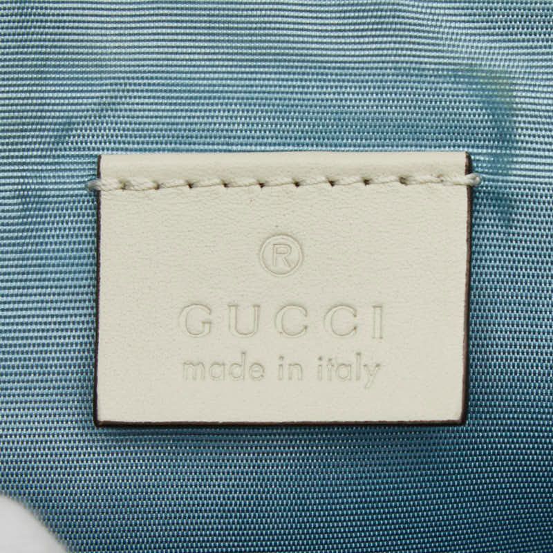 Gucci Sega Guccy Crossbody Shoulder Bag Off White Gold Leather — view 9