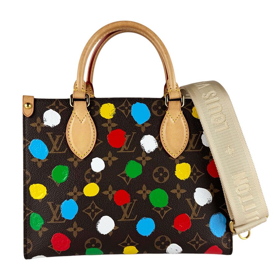 Louis Vuitton Shoulder Bag LV Yk Monogram Painted Dot On The Go PM