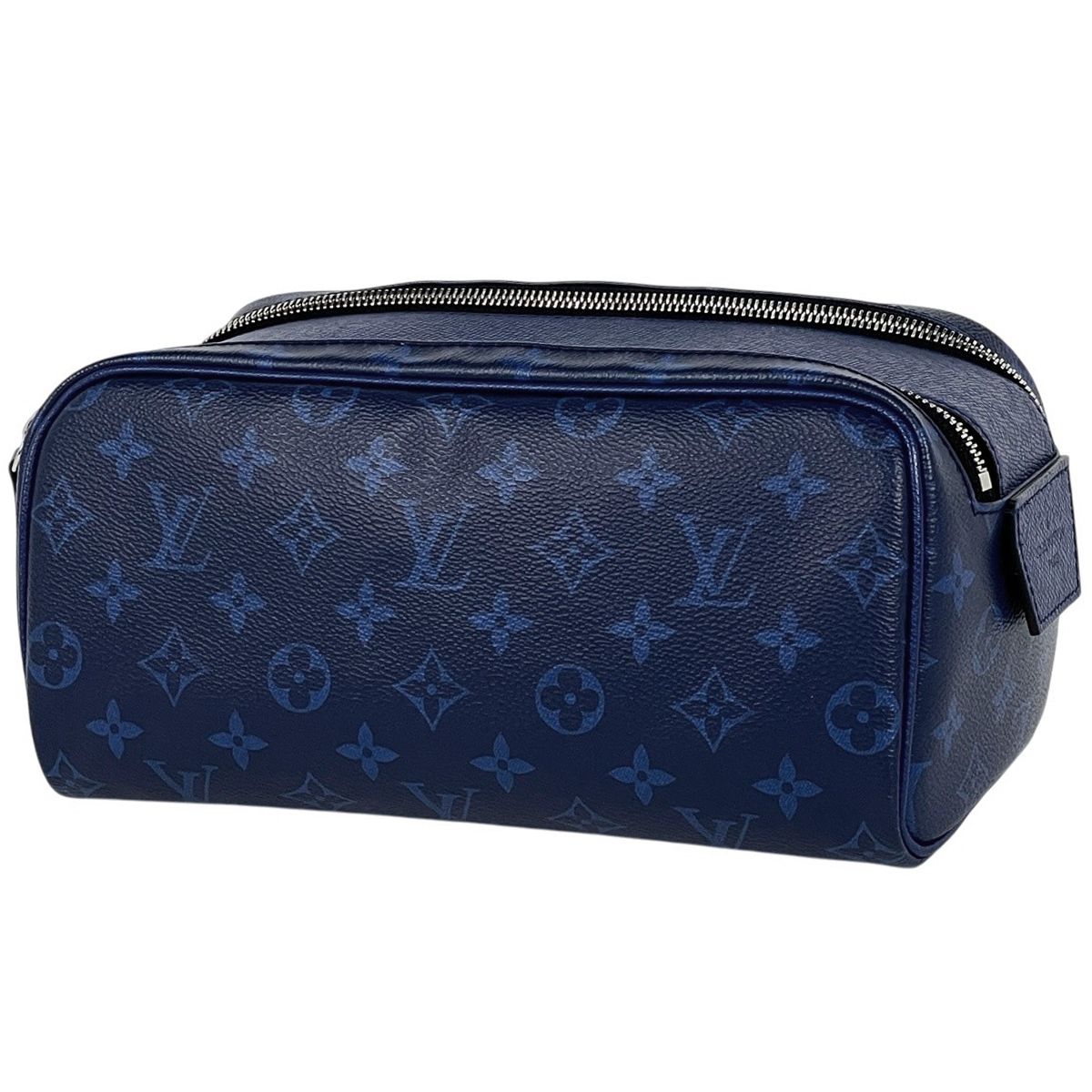 Louis Vuitton Dopp Kit Pouch Travel Bag Second Taigarama Cobalt