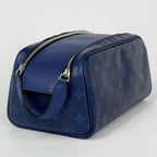 Louis Vuitton Dopp Kit Pouch Travel Bag Second Taigarama Cobalt — view 4