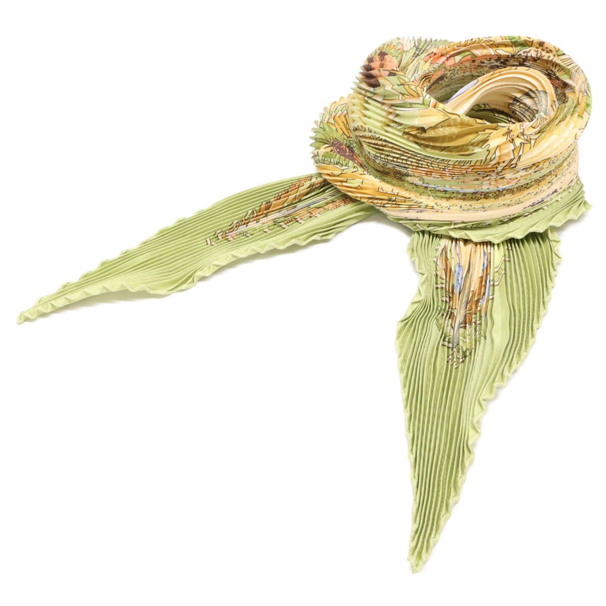 Hermes Amazonia Silk Pleats Carre Scarf