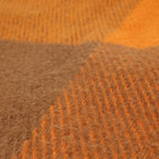 Hermes Block Check Wool Fringe Scarf — view 6